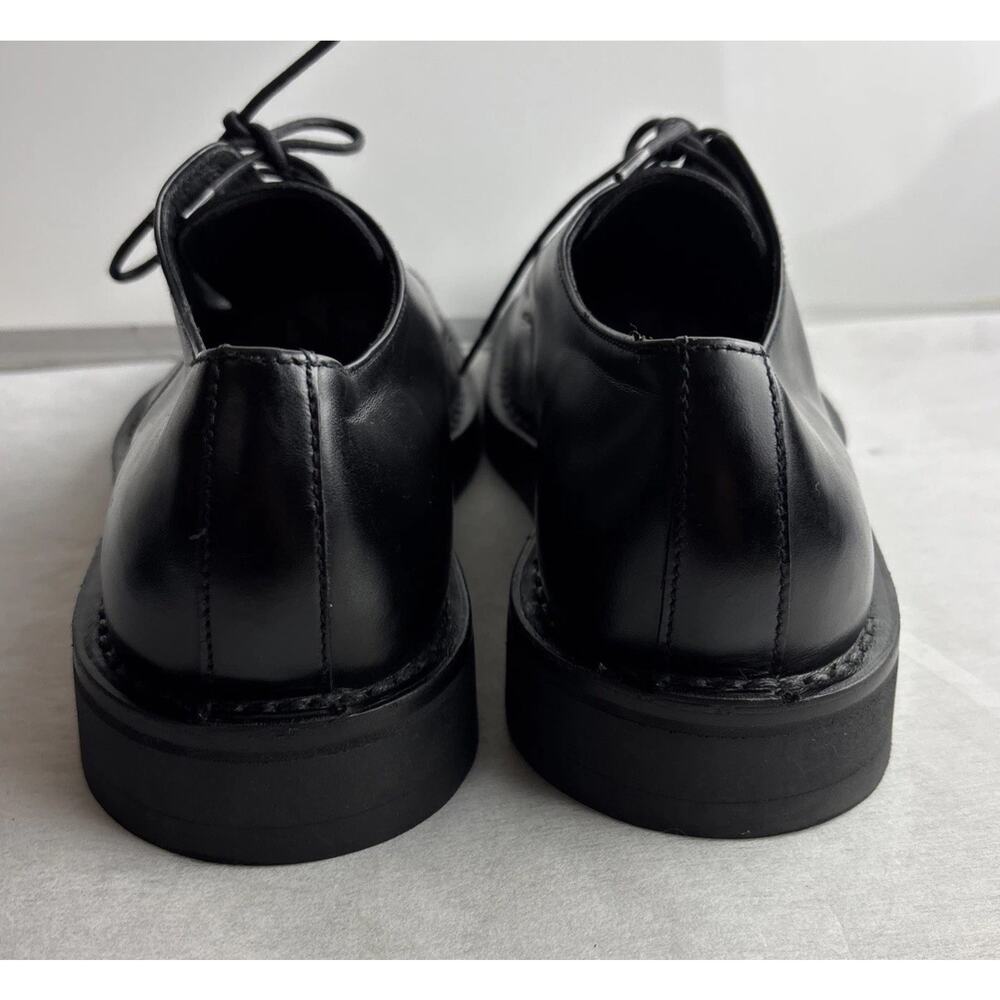 PRADA Men's Dress Shoes Size 9 Black Leather Lace Up Italy Made - Picture 6 of 13